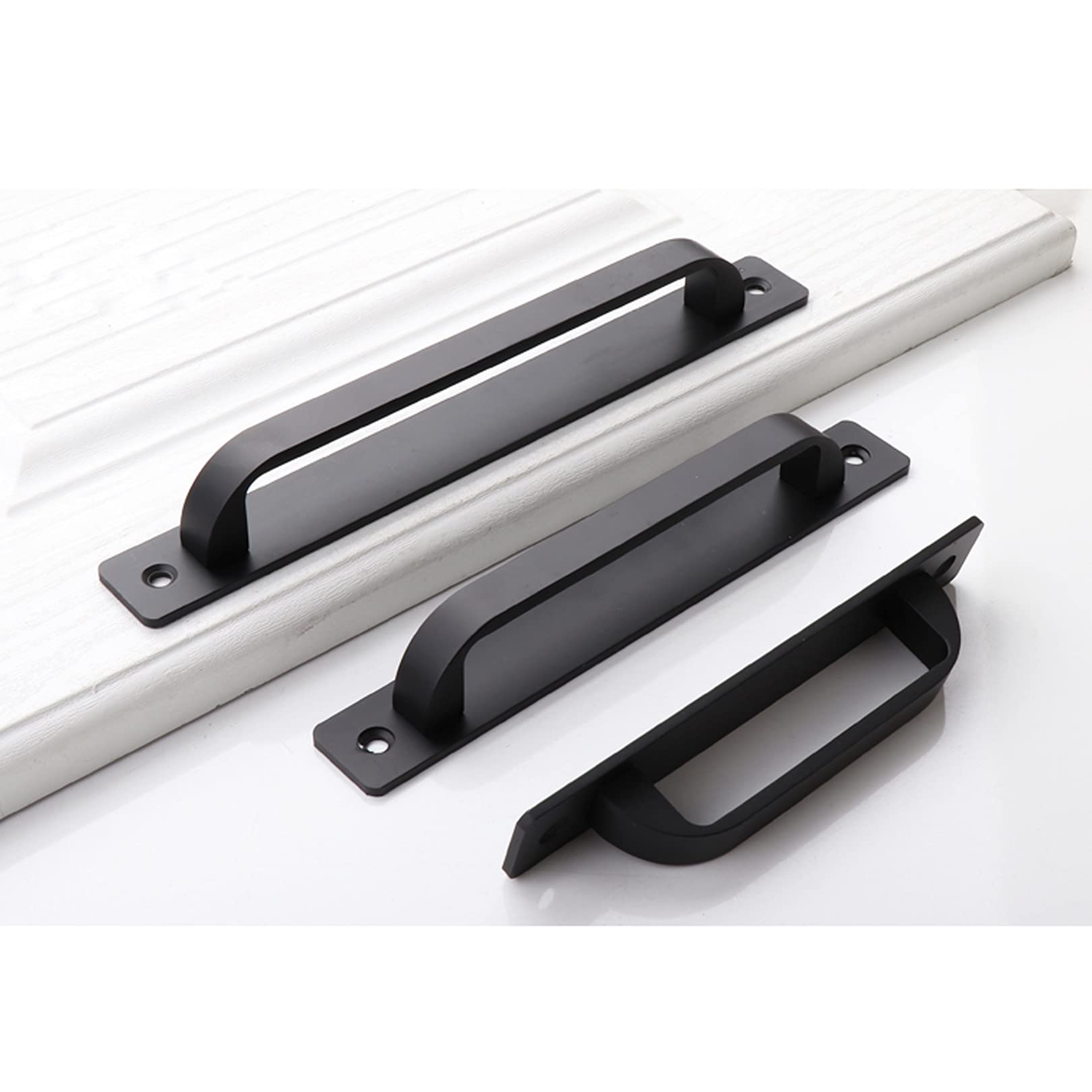 Barn Door Handles & Cabinet Knobs - Heavy Duty Sliding Door Pulls for Kitchen Cupboards, Wardrobes & Furniture Drawers | Surface Mounted Hardware for Home & Office Use