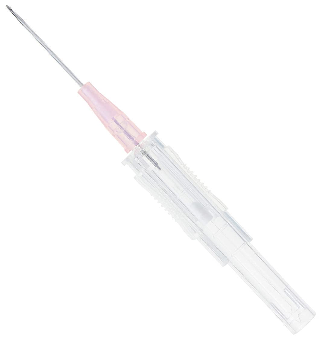 Curaslide Safety IV Catheter 20G x 1 Inch Needle - Box of 50 Sterile Catheters for Medical Use | Perfect for Hospitals, Clinics & Emergency Care