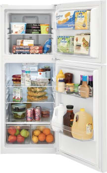 Frigidaire FFET1022UW 10.1 Cu. Ft. White Top Freezer Apartment Refrigerator - Compact & Energy Efficient for Small Spaces, Dorms, Studios & RVs