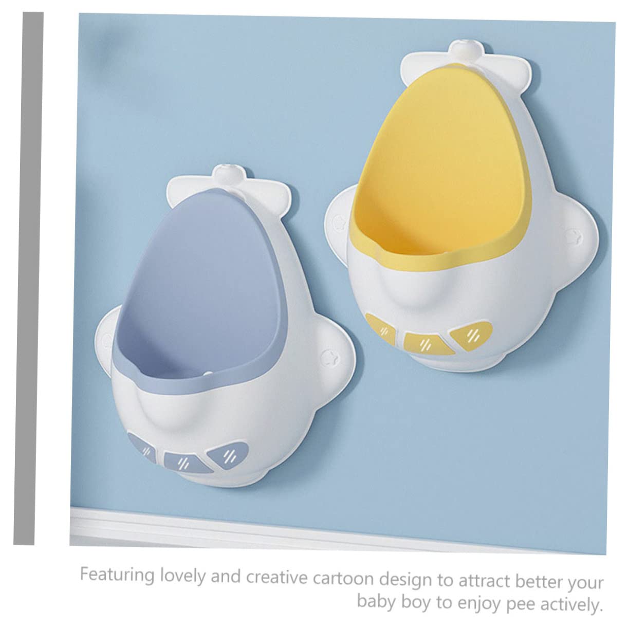 BIUDECO Toddler Potty Trainer - Fun Cartoon Design, Space-Saving, Sturdy & Safe for Boys & Girls | Perfect for Home, Travel & Potty Training