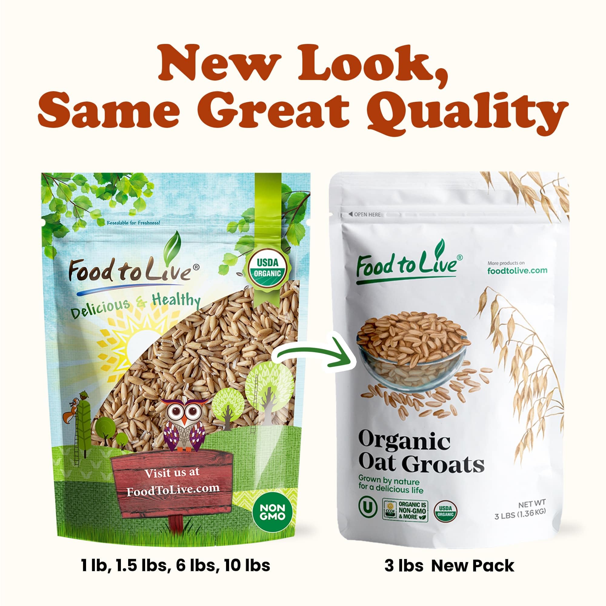 Organic Gluten-Free Oat Groats - 20 lb Bulk | 100% Whole Grain, Non-GMO, Raw, Vegan | High in Protein, Fiber & Iron | Low Glycemic | Made in USA | Perfect for Smoothie Bowls, Baking & Healthy Breakfasts