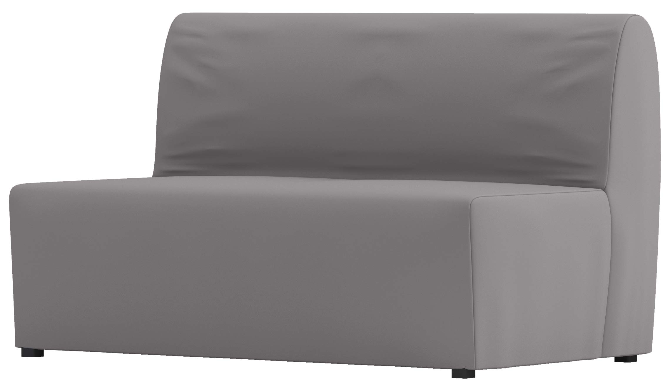 **IKEA Lycksele Lovas Sofa Bed Cover Replacement - Light Gray Cotton Slipcover for Sleeper or Futon | No Filling, Machine Washable | Perfect for Small Spaces, Guest Rooms & Apartments**