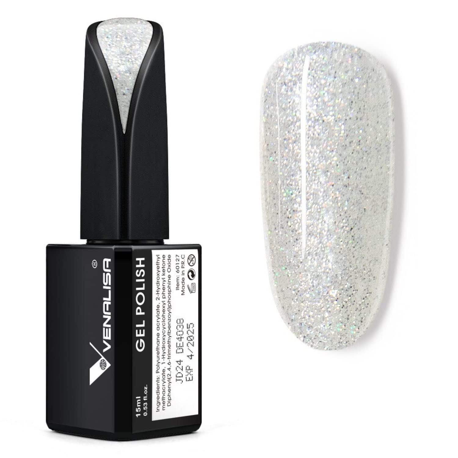 VENALISA 15ml UV LED Gel Nail Polish Set - Soak Off Gel Polish for Manicure & Nail Art | Salon Quality DIY Home Use | Long Lasting Chip Resistant Nail Colors (JD24) | Perfect for Wedding, Party, Date Night & Everyday Wear