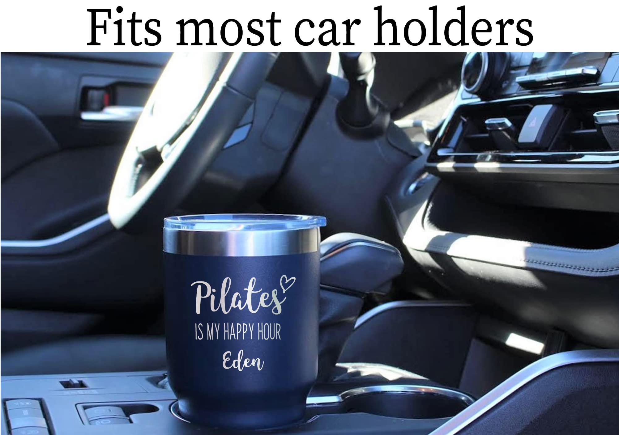 AVITO Personalized Pilates Tumbler - Laser Engraved Stainless Steel Vacuum Insulated 30oz Water Bottle with Lid - Perfect Gift for Pilates Lovers & Instructors - Ideal for Studio Workouts, Yoga Sessions & Post-Pilates Hydration
