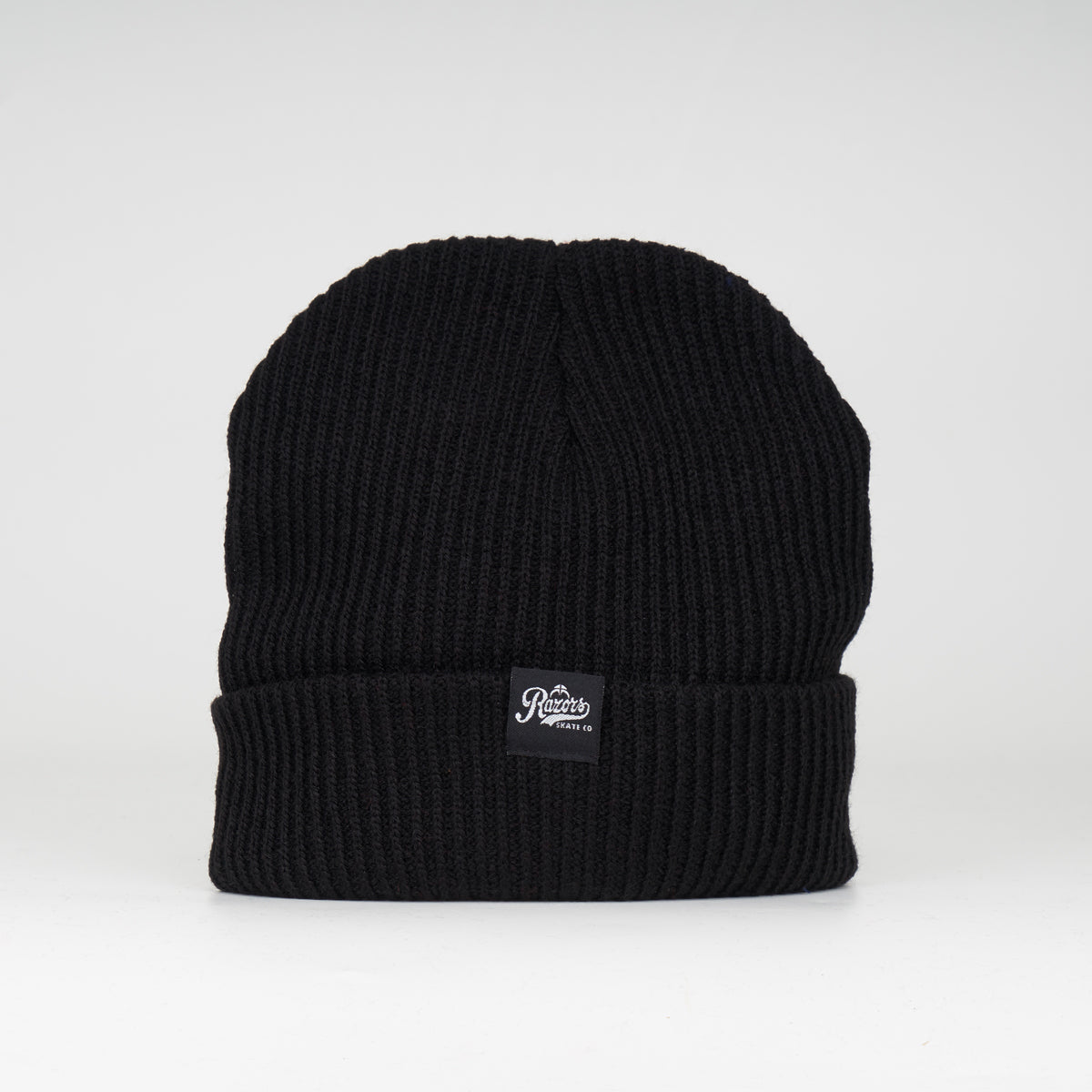 Premium Black Razors Woven Beanie - Soft Winter Hat for Men & Women - Perfect for Skiing, Hiking and Cold Weather Outdoor Activities