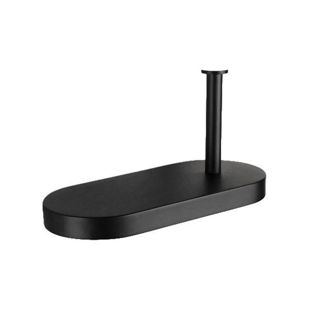 Stainless Steel Vertical Toilet Paper Holder Stand with Tray - Bathroom Tissue Roll Dispenser for Home, Office, and RV Use