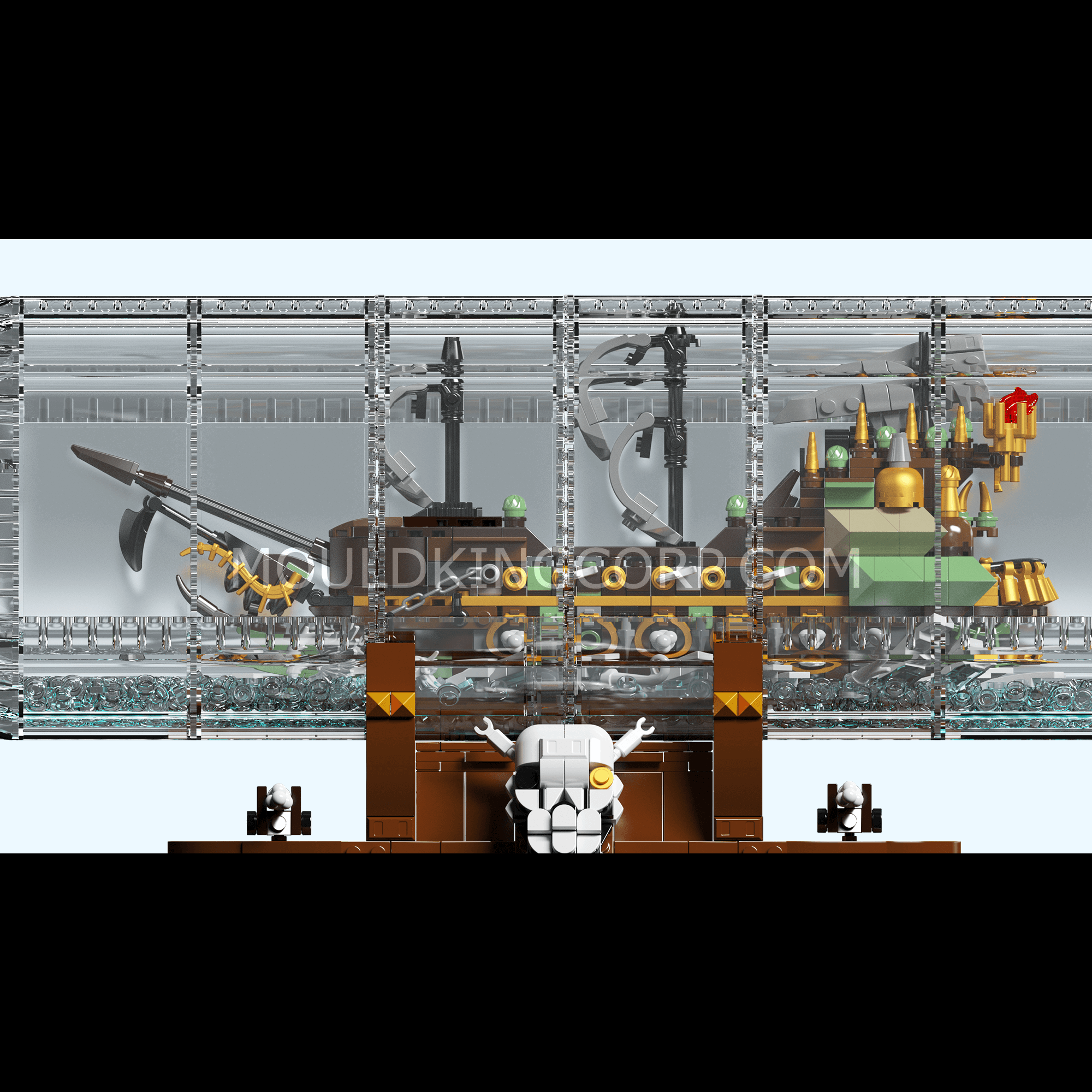 Mould King 10067 Flying Dutchman Ship in a Bottle Building Set - 2,499 Pieces Pirate Ship Model Kit | Perfect for Collectors, DIY Enthusiasts & Home Decor | Great Gift for Adults & Teens