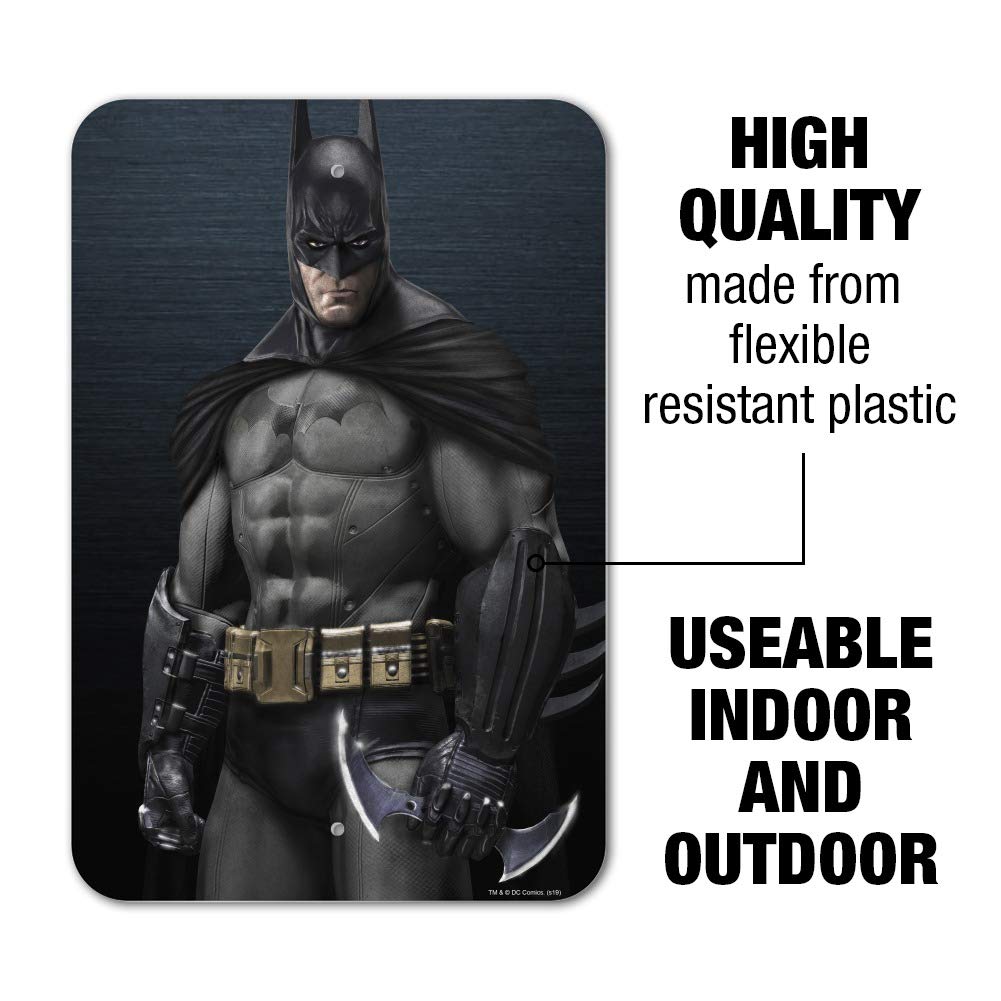 Batman Arkham Asylum Video Game Wall Sign - DC Comics Collectible Decor for Home, Office & Gaming Room | Perfect for Superhero Fans & Batman Lovers