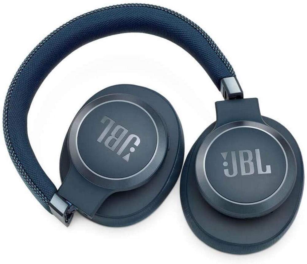 JBL Live 650BTNC Wireless Bluetooth Headphones with Active Noise Cancelling, Over-Ear Comfort, 30-Hour Battery - Perfect for Travel, Work & Music Lovers (Blue)