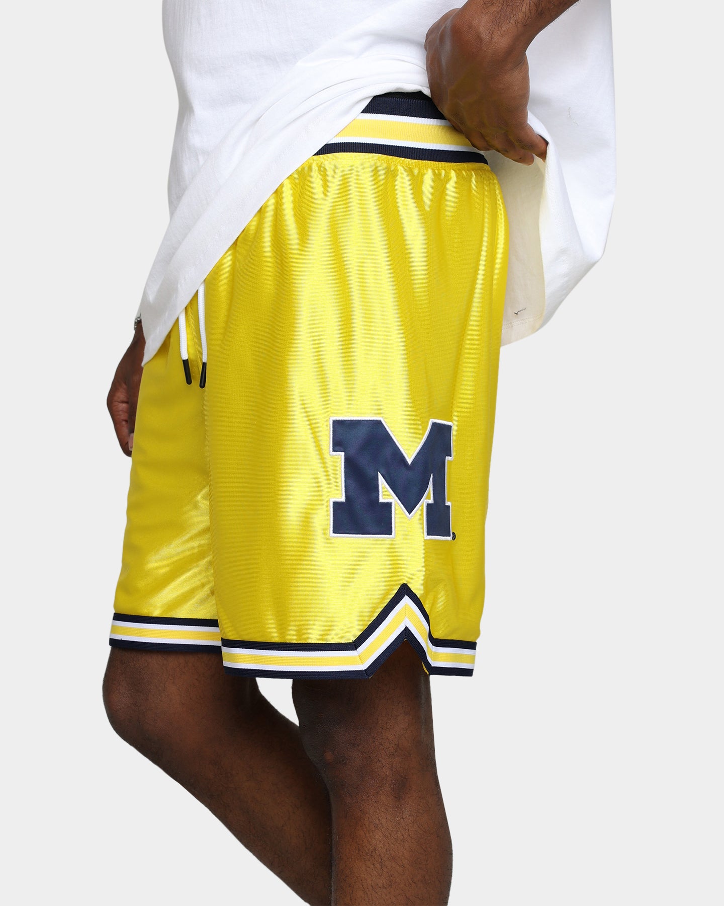 19Nine Michigan Legacy Basketball Shorts - Yellow - Comfortable & Breathable for Men's Sports & Casual Wear - Perfect for Gym, Running, and Everyday Use