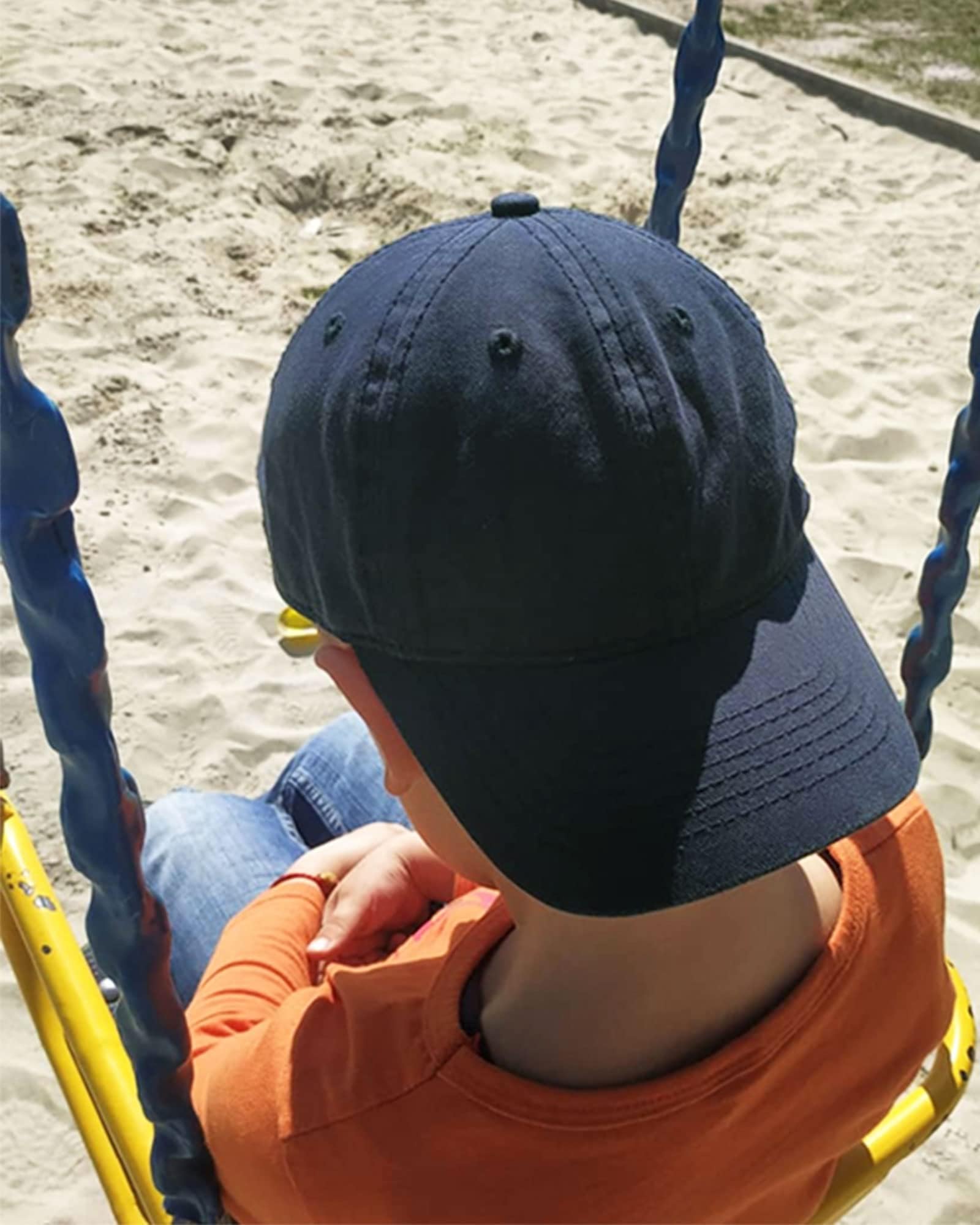 FURTALK Adjustable Washed Cotton Baseball Cap for Toddler Boys & Girls - Soft Ponytail Hat for Outdoor Play, Sports, and Sun Protection