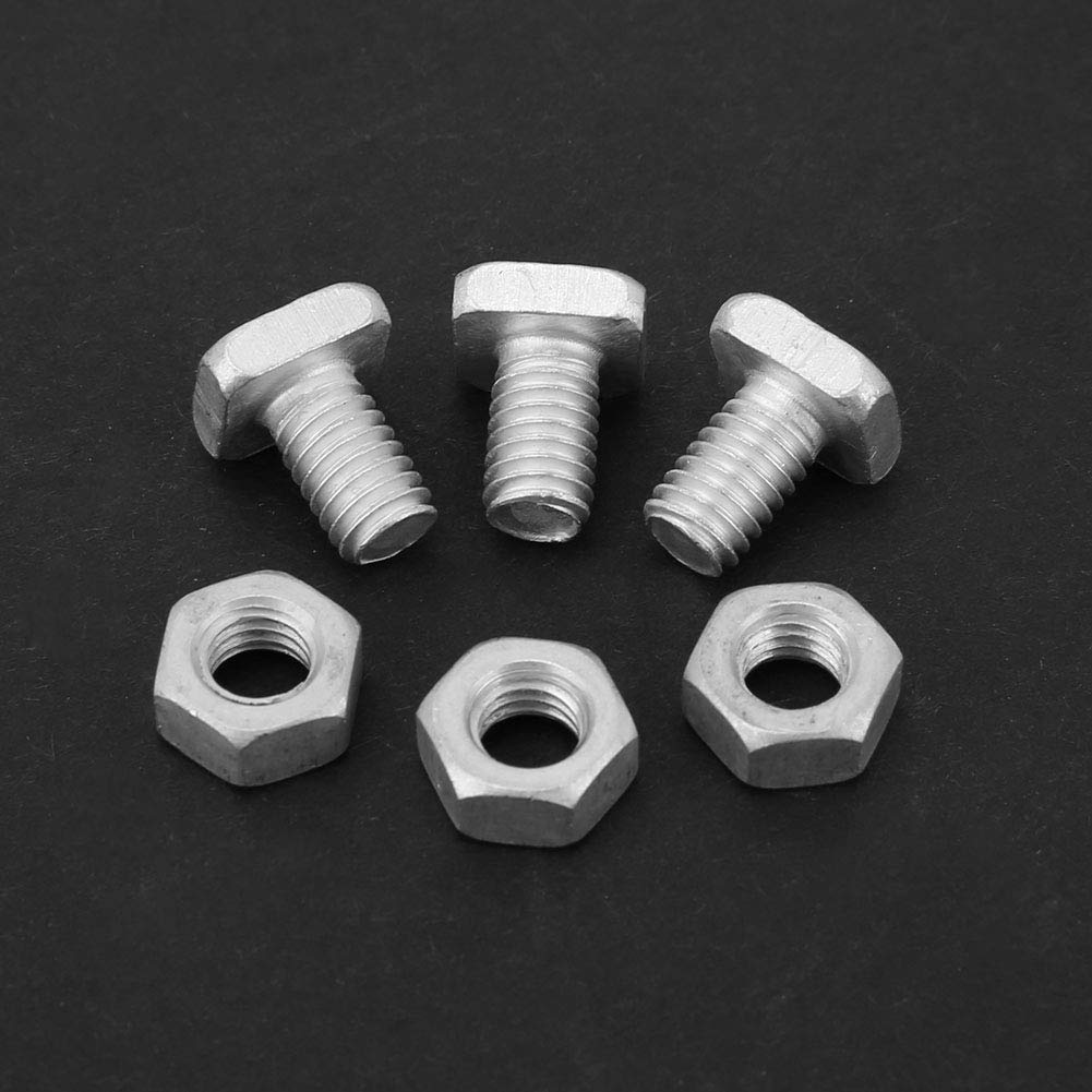 Durable M6 Aluminum Nuts and Bolts for Greenhouse Construction & Maintenance - Heavy Duty Greenhouse Hardware Tools for DIY Greenhouse Assembly, Repair and Structural Support