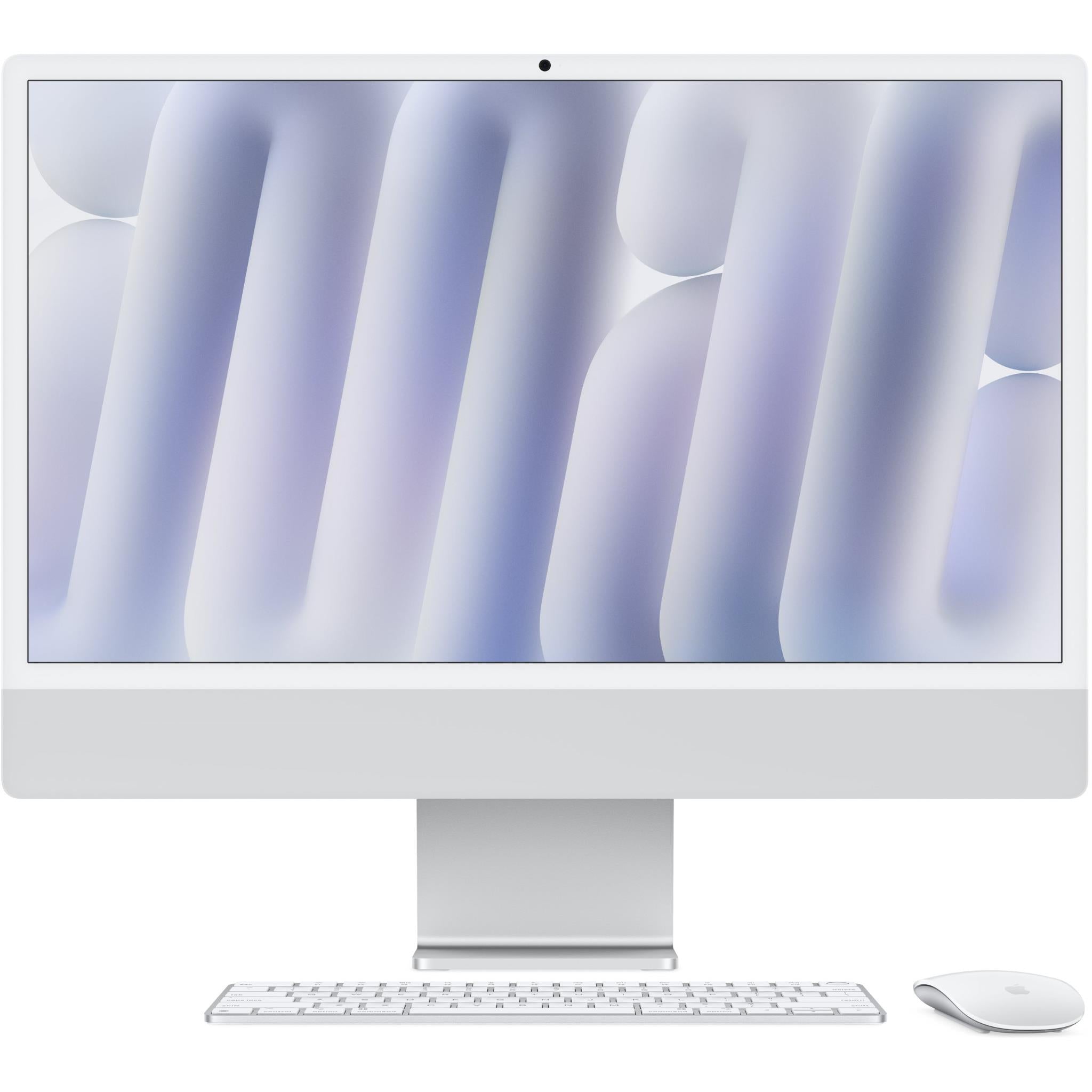 Apple iMac 24-inch with Retina 4.5K Display, M4 Chip (10-core CPU, 24GB RAM, 512GB SSD) - Silver (2024 Model) | Perfect for Graphic Design, Video Editing & Home Office Workstation