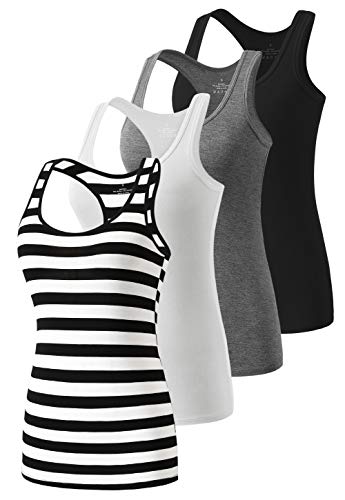 Black/White/Grey/Black Stripe