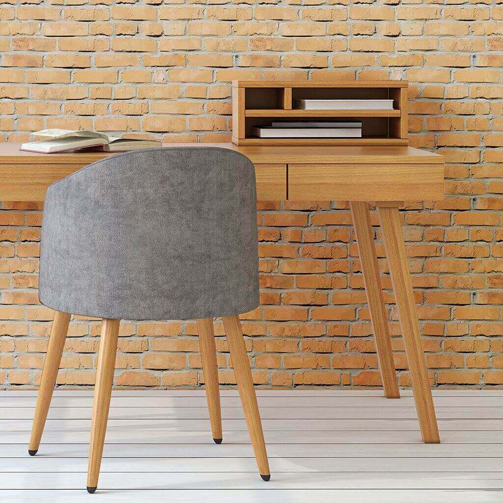 Orange Brick Texture Peel and Stick Removable Wallpaper - Self-Adhesive Decorative Wall Covering for Home, Office & Rental Spaces - Easy DIY Installation