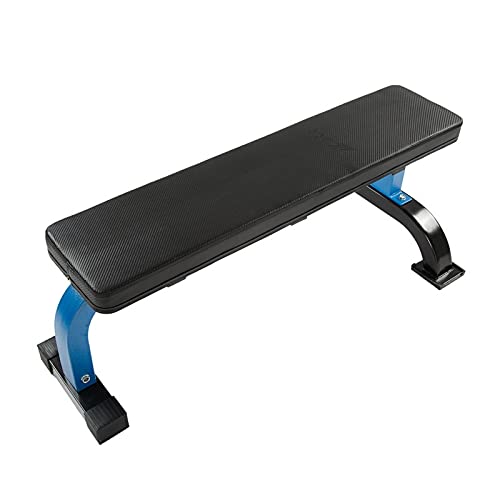 Commercial Weight Bench for Dumbbell & Ab Training - 1102lbs Capacity Portable Flat/Supine Bench - Perfect for Home Gym & Strength Training