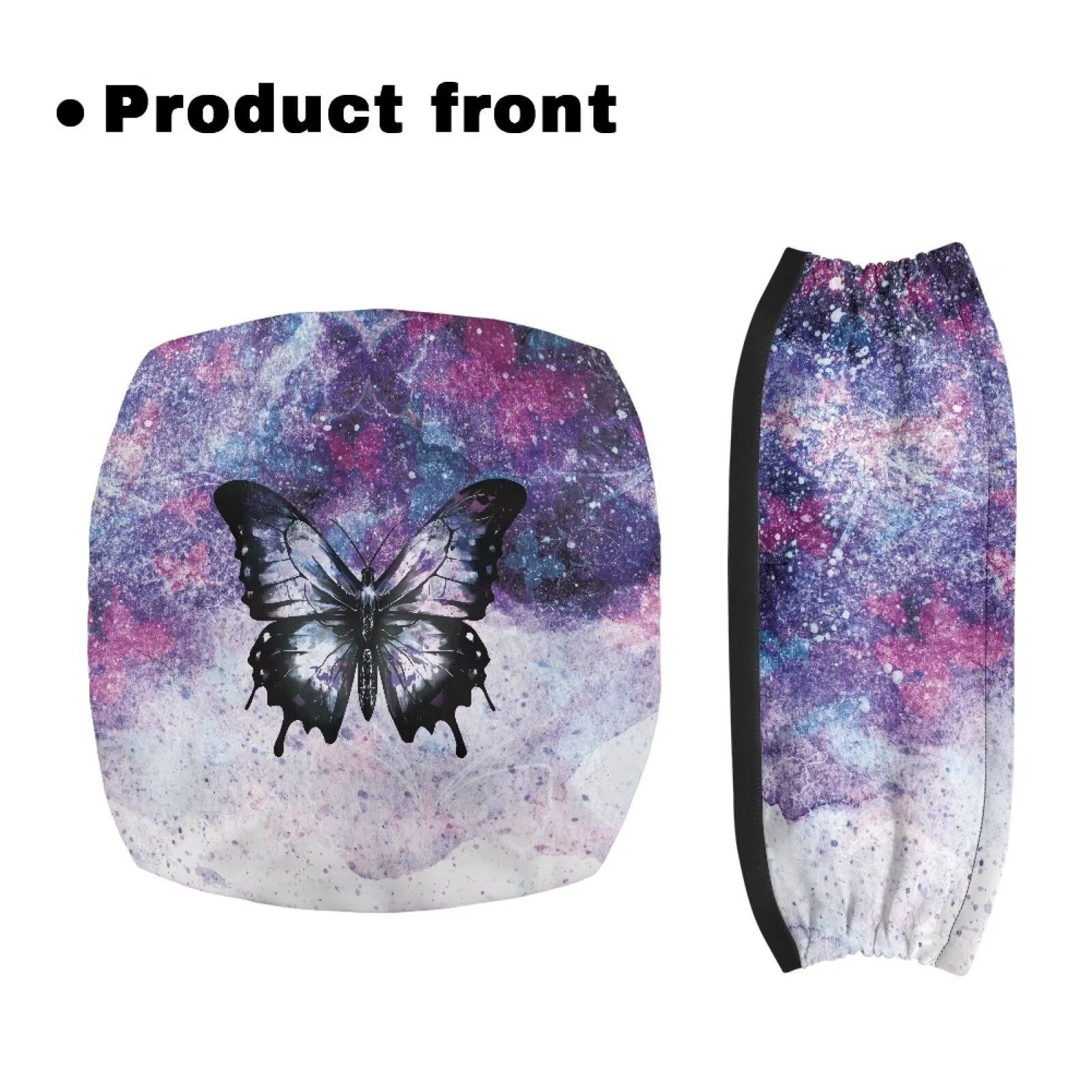 Galaxy Print Rollator Walker Seat and Backrest Covers - Butterfly Patterned Mobility Aid Accessories for Seniors & Women - Comfortable Support for Daily Walks, Shopping & Outdoor Activities