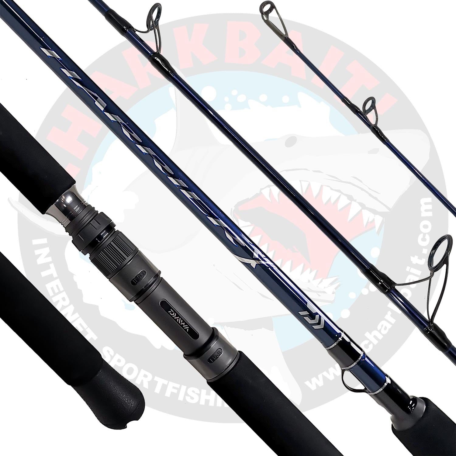 Daiwa Harrier X Spinning Jigging Fishing Rod - Lightweight Carbon Fiber Saltwater Freshwater Rod for Bass Trout Salmon - Perfect for Surf Casting Boat Fishing and Shore Angling