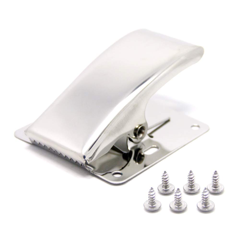 **Stainless Steel Fish Fillet Clamp – Heavy Duty Deep-Jaw Fishing Grip with 6 Screws for Fish Cleaning, Bait Board & Table – Perfect for Anglers, Chefs & Outdoor Cooking**    *(Ideal for Fishing Trips, Home Kitchens & Camping – Securely Hold Fish for Filleting & Prep!)*