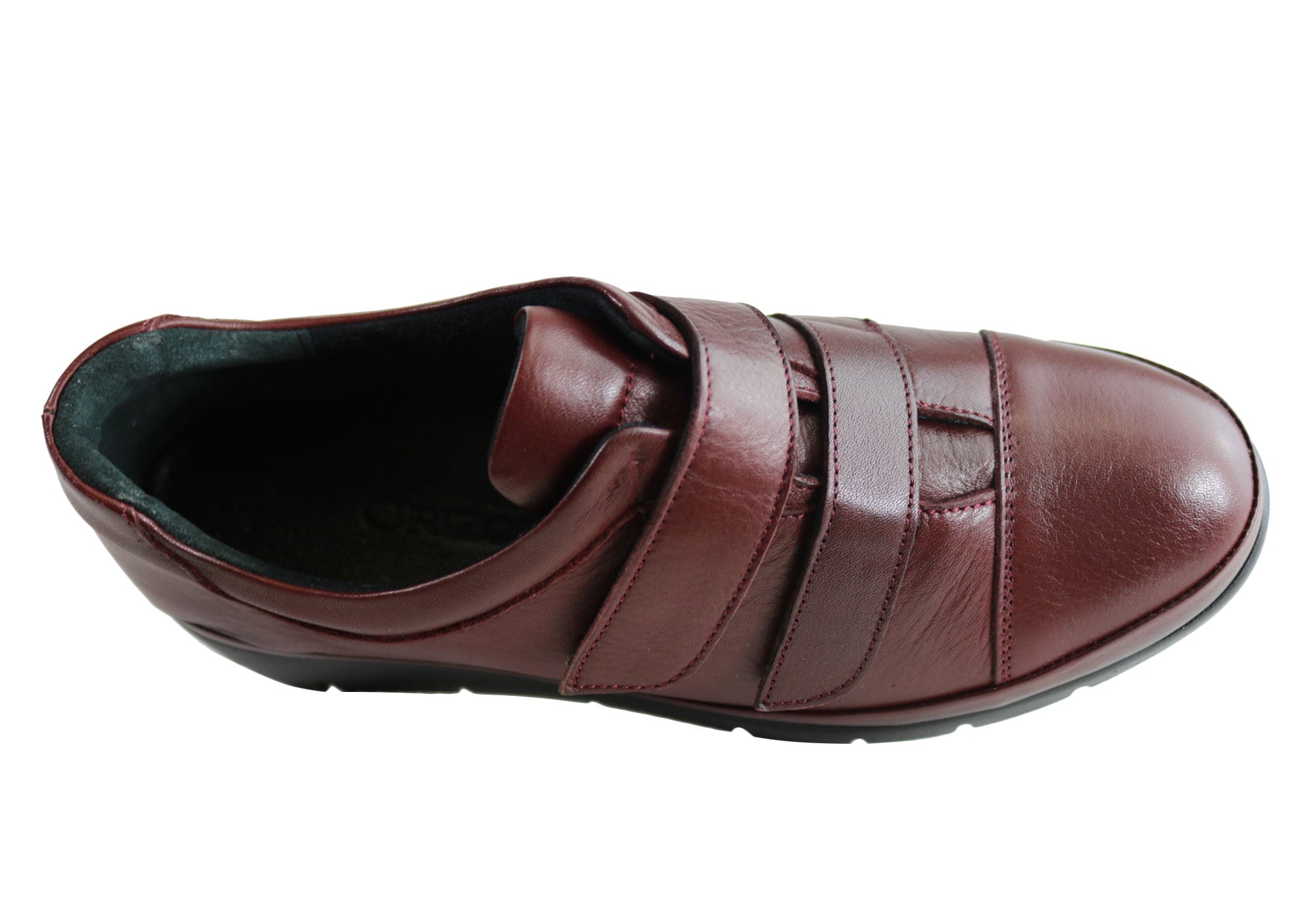 Orizonte Kerri Women's Comfortable Adjustable Strap Leather Flats - European Style Casual Shoes for Work, Walking & Everyday Wear