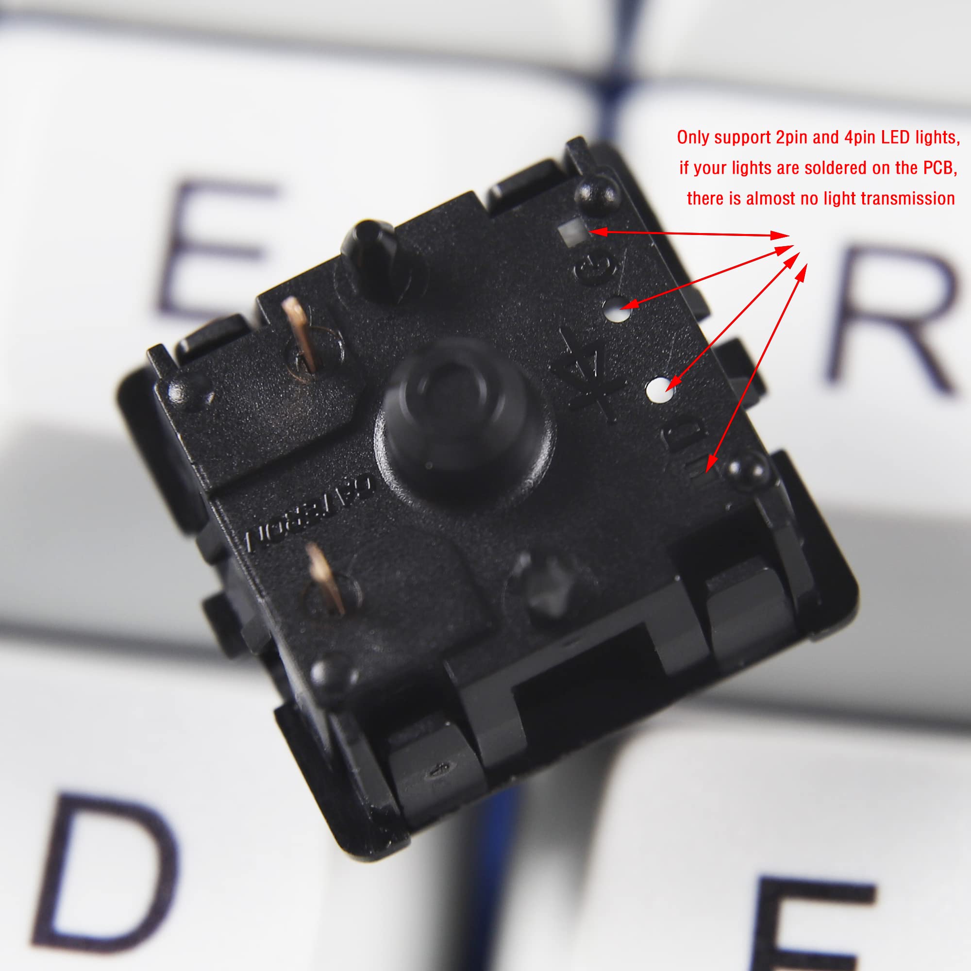 Gateron Oil King V2 Linear Switches - 55g Force, Pre-Lubricated, 5-Pin Mechanical Keyboard Switches (110 PCS) - Smooth & Silent for Gaming, Typing & Office Work