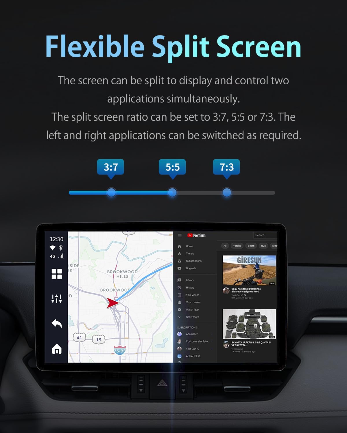 OTTOCAST P3 OttoAiBox - 2024 Android 12 CarPlay AI Box | Wireless CarPlay & Android Auto Adapter | 8GB RAM 128GB Storage | HDMI Output & GPS | Stream YouTube, Netflix, TikTok | Perfect for Road Trips & Commuting