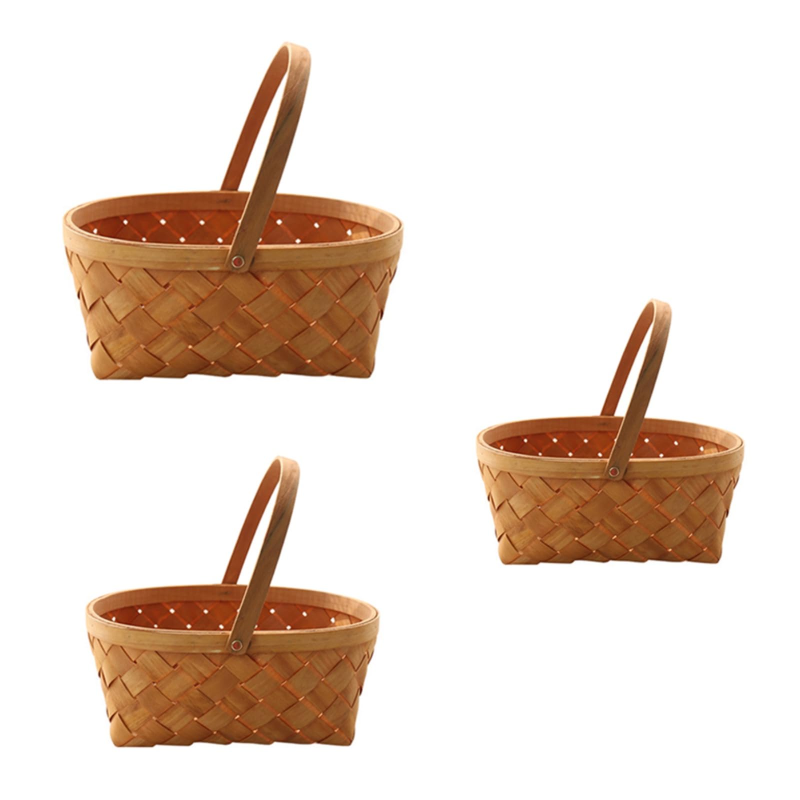 Ochine Wicker Basket with Handle - Multipurpose Picnic, Fruit & Wedding Basket
