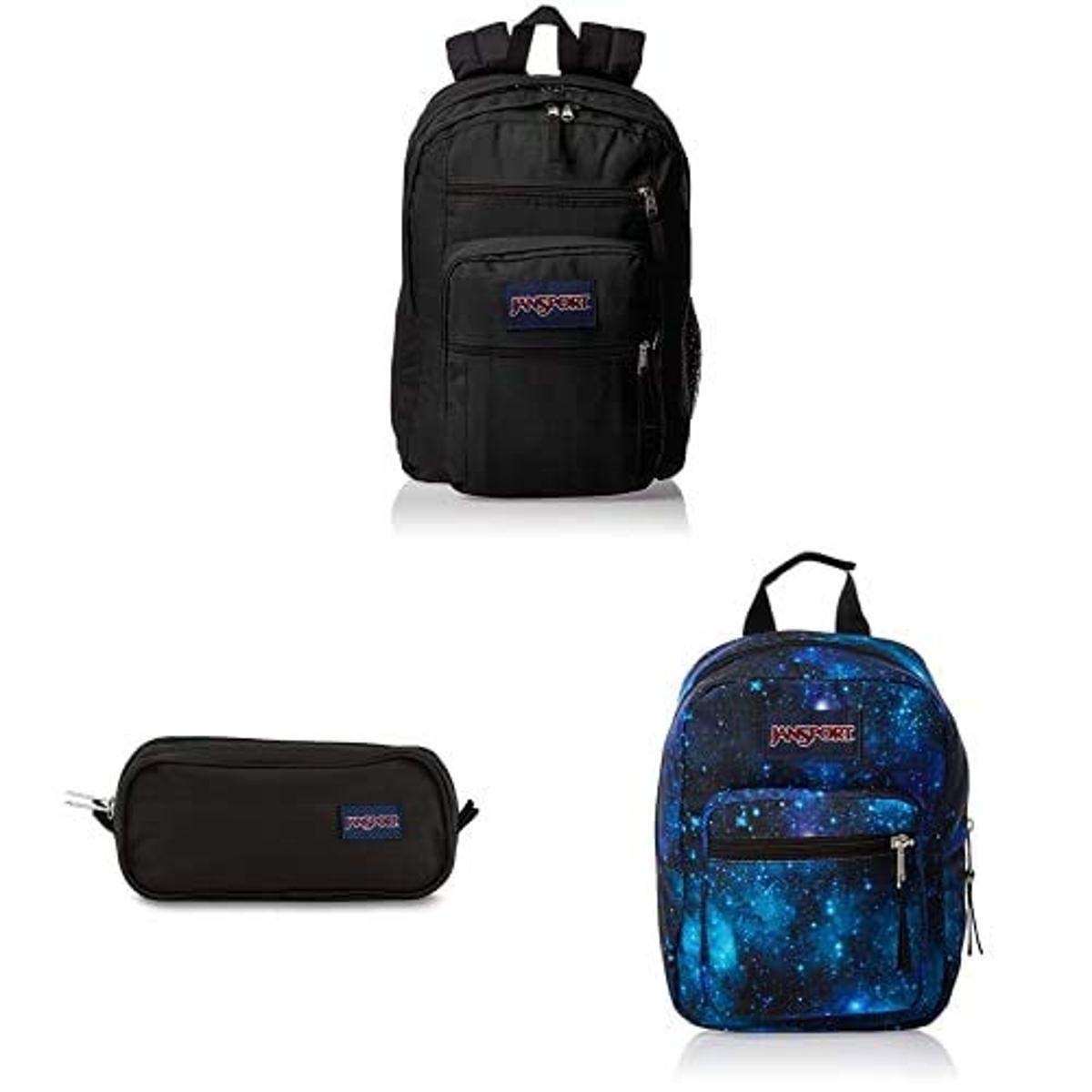 JanSport Back to School Backpack Bundle for Students - Large Backpack with Accessory Pouch & Lunch Box - Perfect for College, High School and Daily Commute