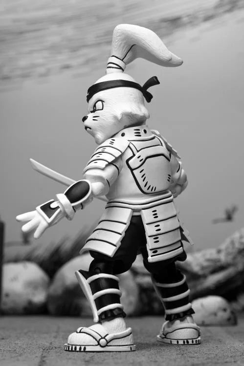 Usagi Yojimbo Samurai Action Figure - Black & White Collectible Toy for Anime Fans & Comic Book Lovers | Perfect for Display, Gifts & Cosplay Accessories
