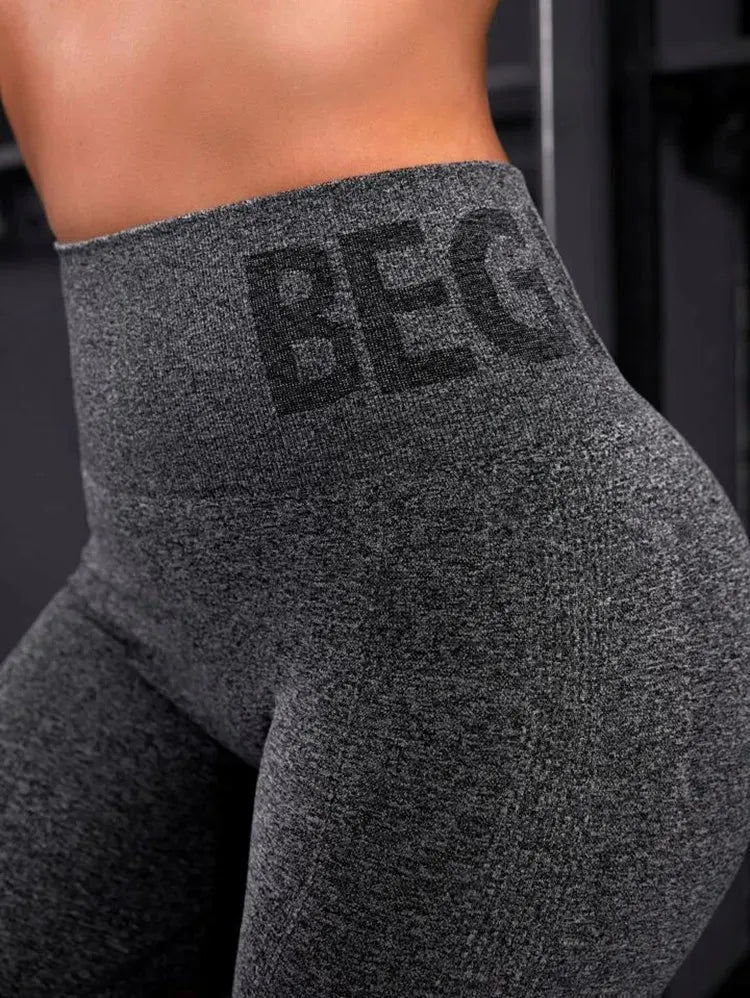 Premium High Waist Yoga Pants for Women - Honey Peach Seamless Workout Leggings with Hip Lift Design | Perfect for Gym, Pilates, Running & Lounge Wear