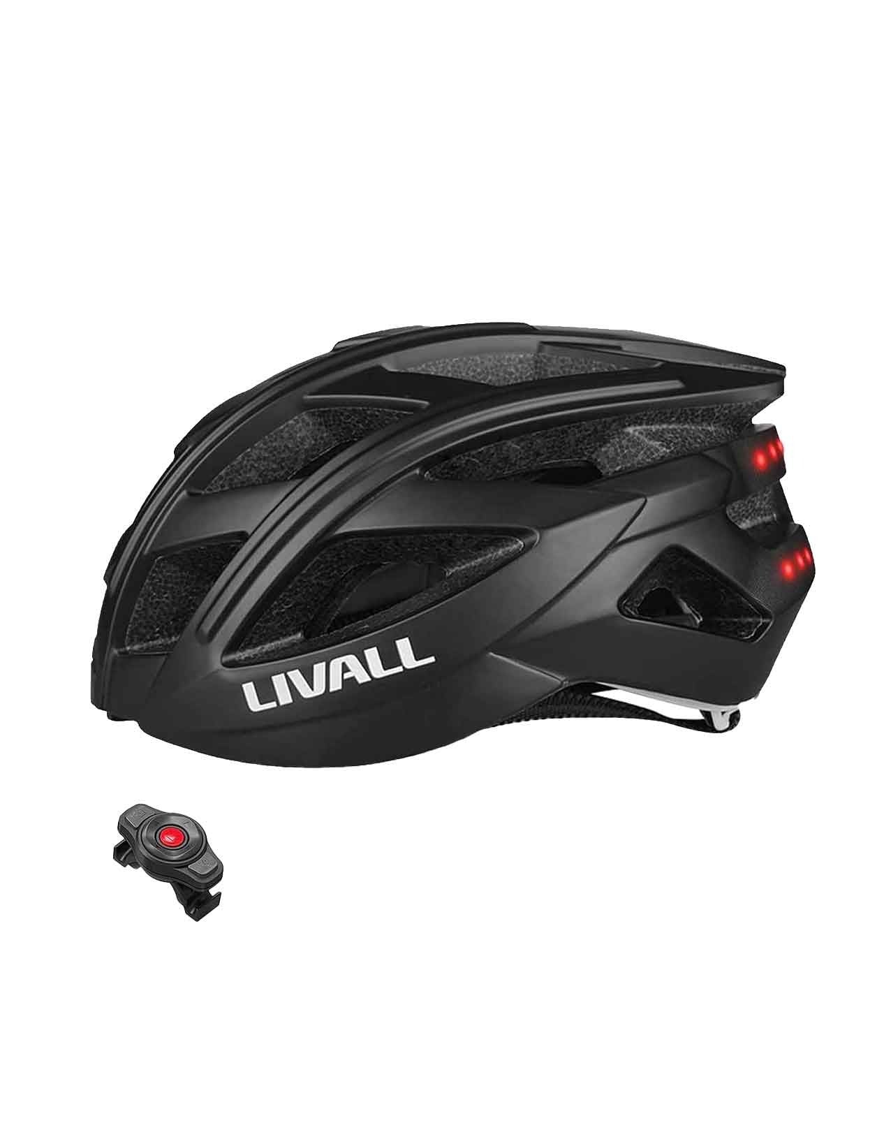 Livall LS1 Electric Scooter with Free Smart Helmet - Lightweight Foldable Commuter E-Scooter for Urban Travel & Last-Mile Transportation