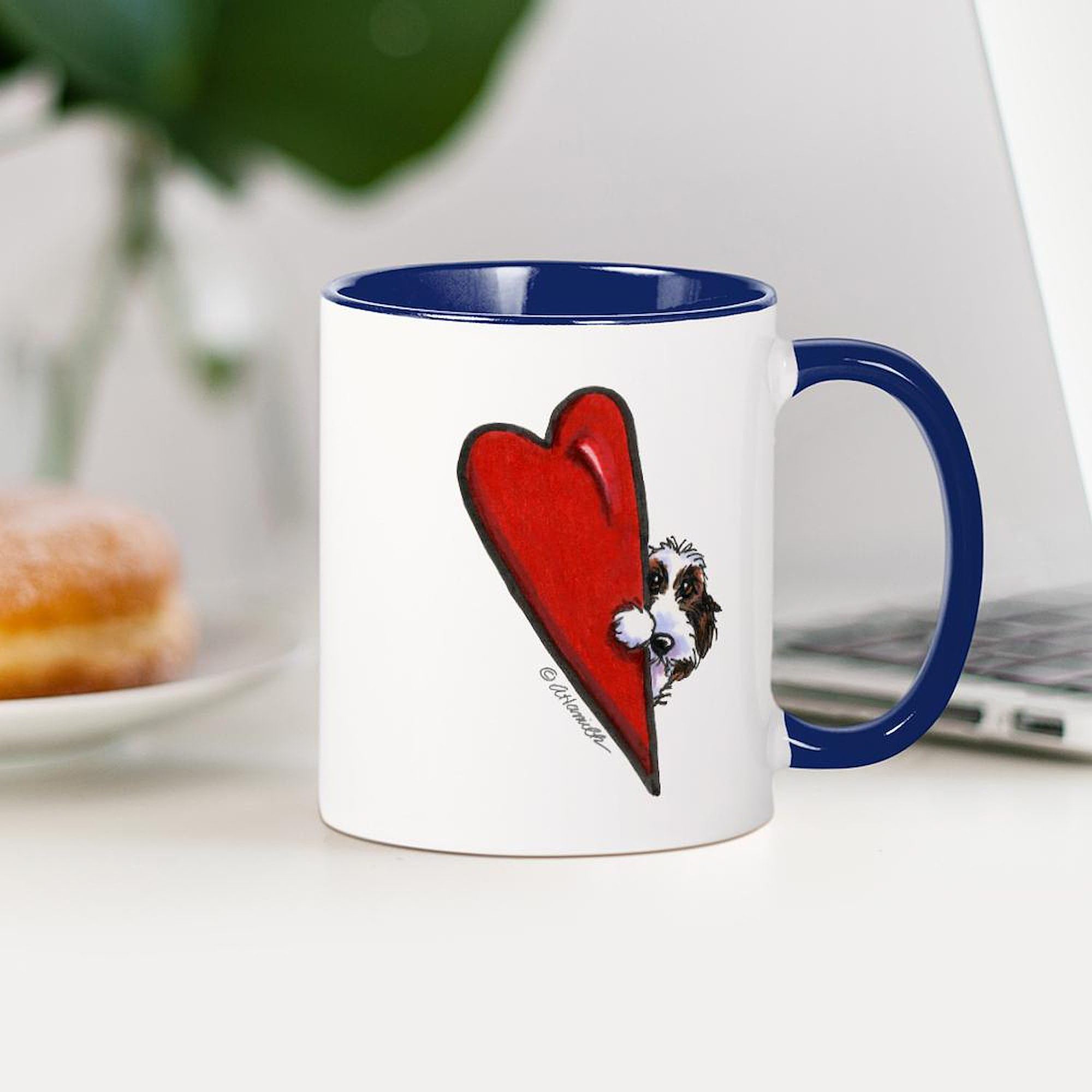PBGV Lover Mug - 11 oz (325 ml) Ceramic Coffee Cup for Dog Lovers - Perfect for Hot Tea, Coffee & Hot Chocolate at Home or Office