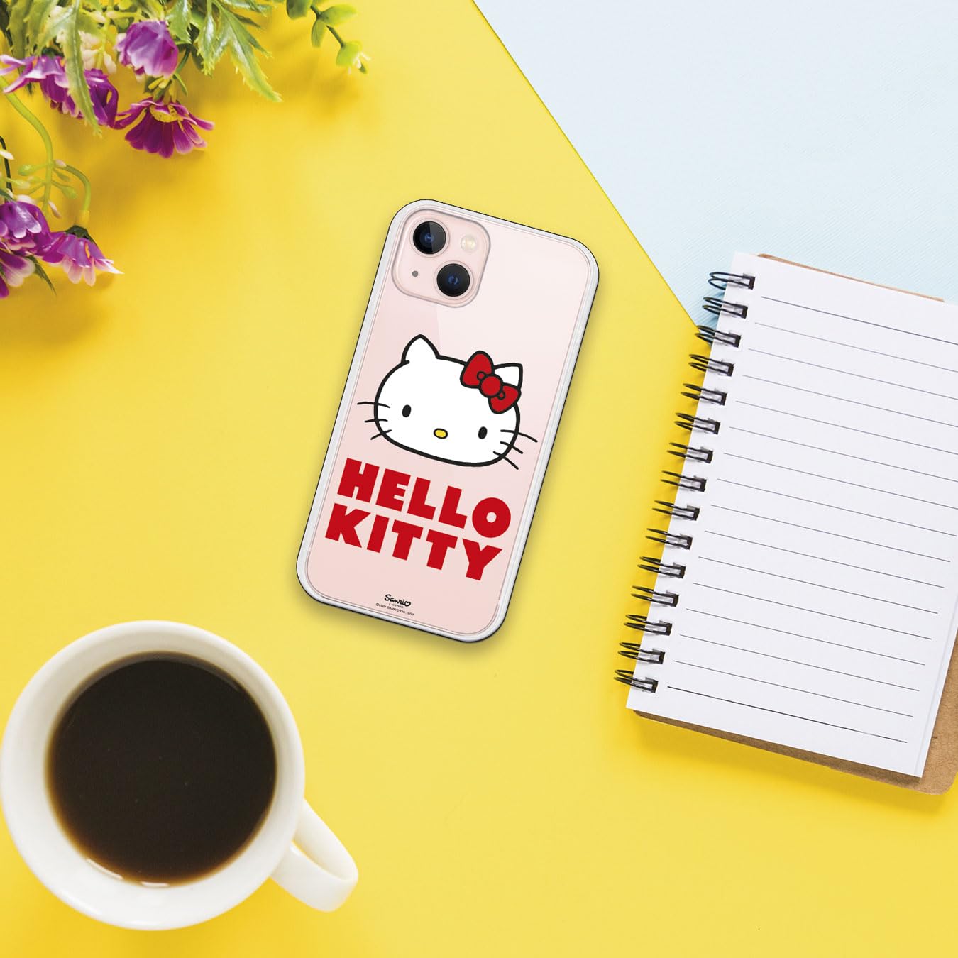 Personalized iPhone 13 Case with Hello Kitty Logo - Cute White Protective Cover for Women Girls | Perfect Gift for Birthday, Valentine's Day & Everyday Use