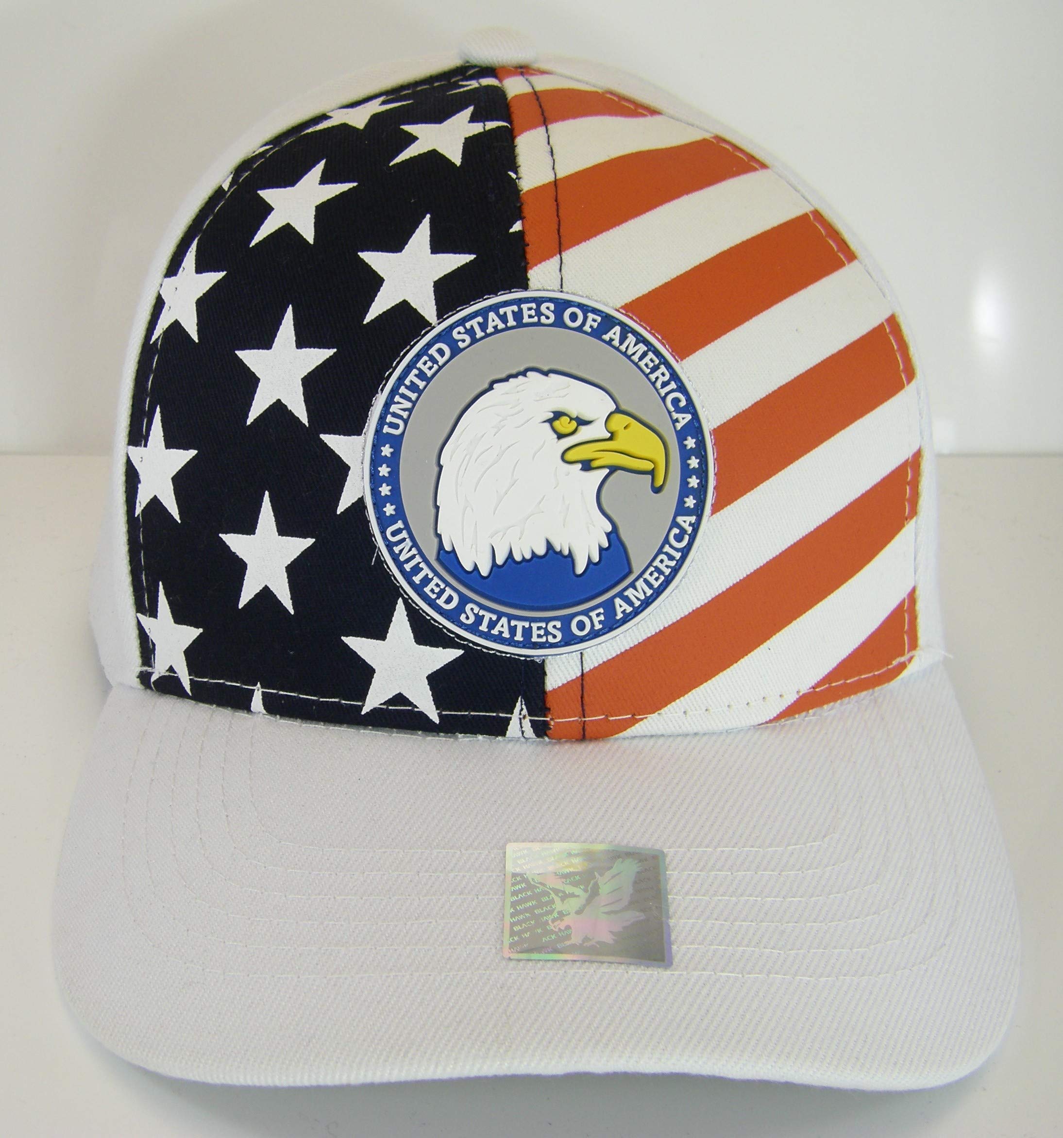 USA Flag & Eagle Patriotic Baseball Cap - Adjustable & Stylish for Outdoor Sports, Hiking, and 4th of July Celebrations