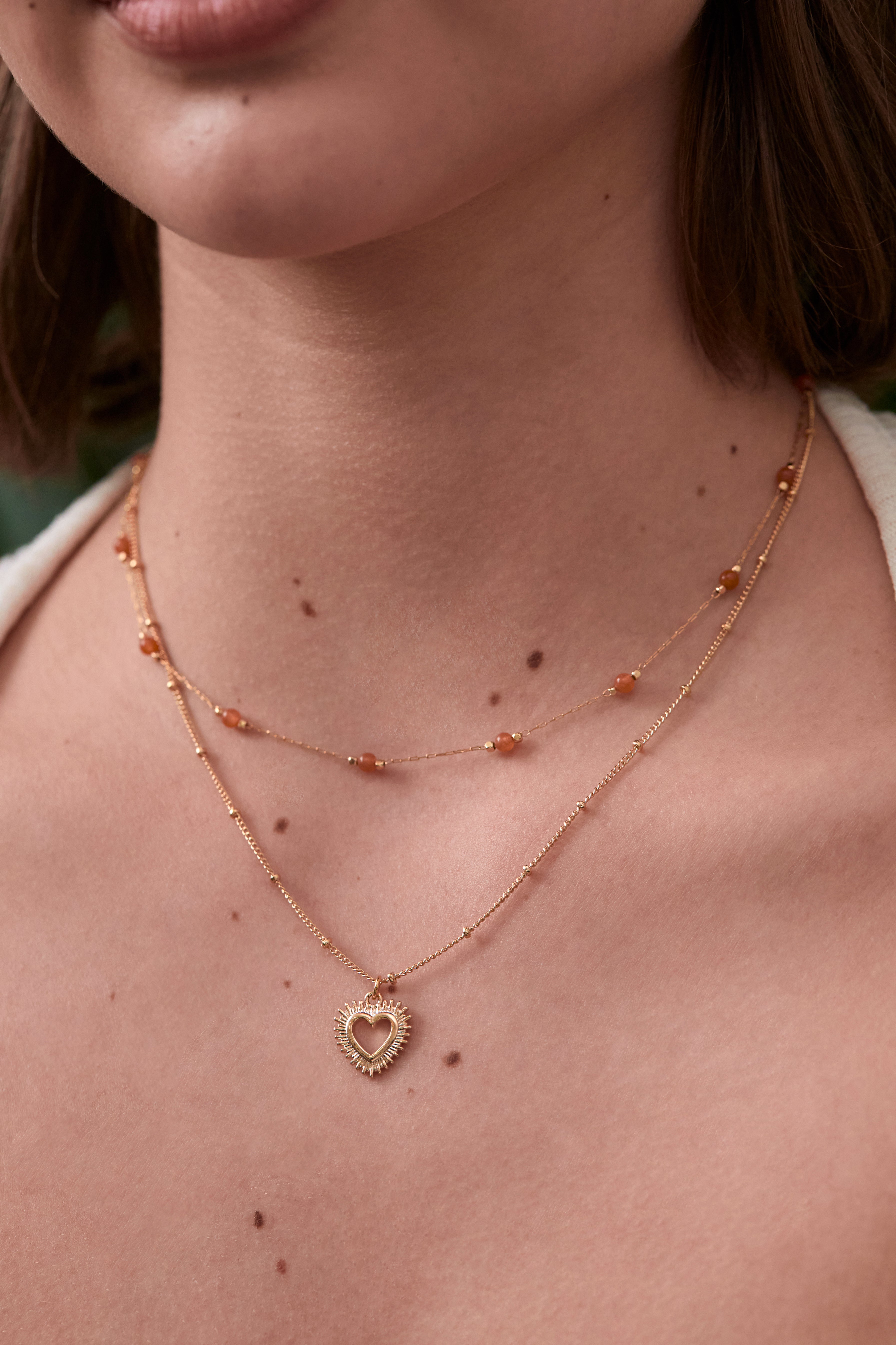 Healing Carnelian Gemstone Bead Necklace for Women - Natural Energy Booster & Stress Relief Jewelry - Perfect for Meditation, Yoga & Spiritual Healing