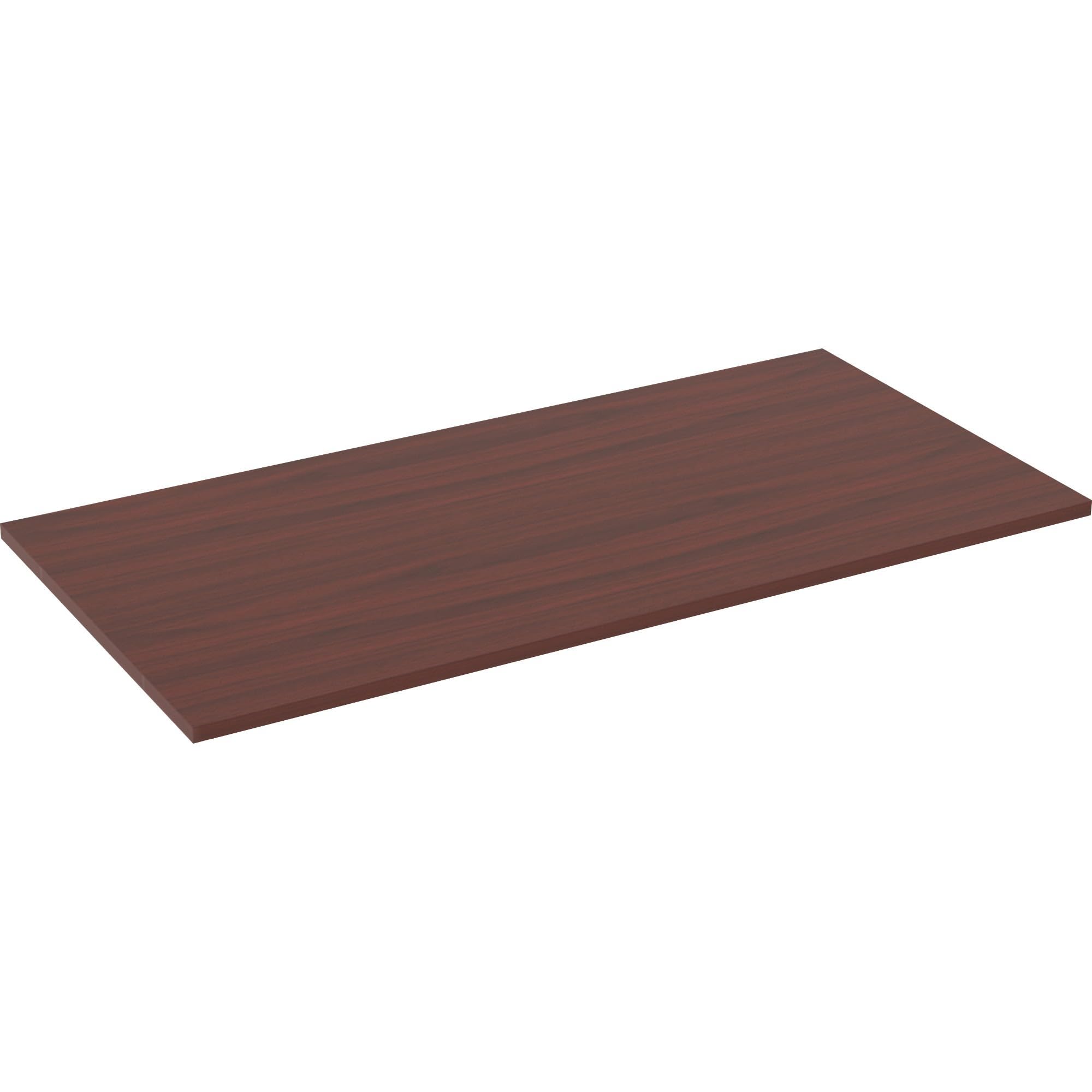 Lorell Relevance Series Mahogany Laminate Office Desk - Modern Home & Business Workspace Furniture for Office, Study Room & Conference Room