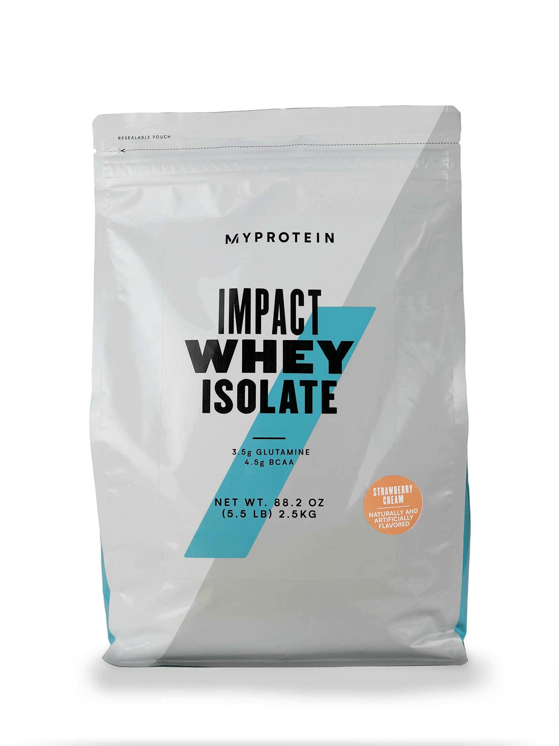 MyProtein Impact Whey Isolate Protein Powder - Strawberry Flavor, 5.5 lb (Pack of 1) | High Protein, Low Carb & Low Fat for Muscle Recovery & Post-Workout Nutrition