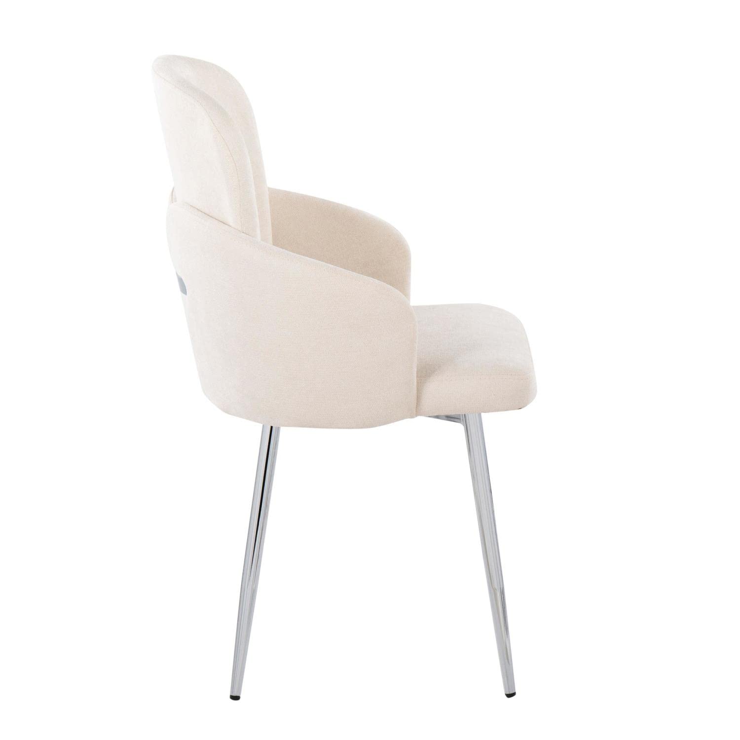 LumiSource Dahlia Upholstered Dining Chairs Set of 2 - Modern Kitchen Chairs for Dining Table, Comfortable & Stylish Seating for Home, Restaurant or Office Use