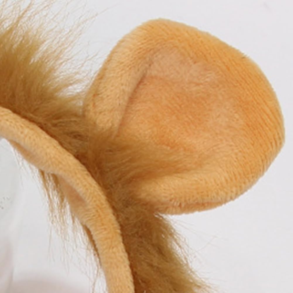 Soft Plush Animal Ears Headband - Cute Cosplay Costume Accessories for Halloween, Christmas, Easter Parties (Age 3+ Kids & Adults) | Perfect for Dress-Up, Themed Events & Photo Booths