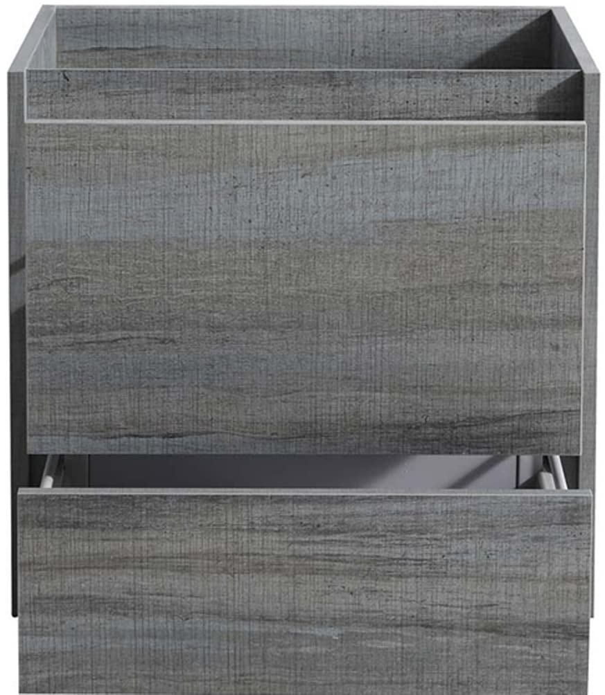 Fresca Catania 24 Inch Modern Wall Mounted Bathroom Vanity in Ocean Gray - Sleek Storage Cabinet for Small Bathrooms (Sink Not Included) | Perfect for Powder Rooms, Guest Baths & Contemporary Home Decor