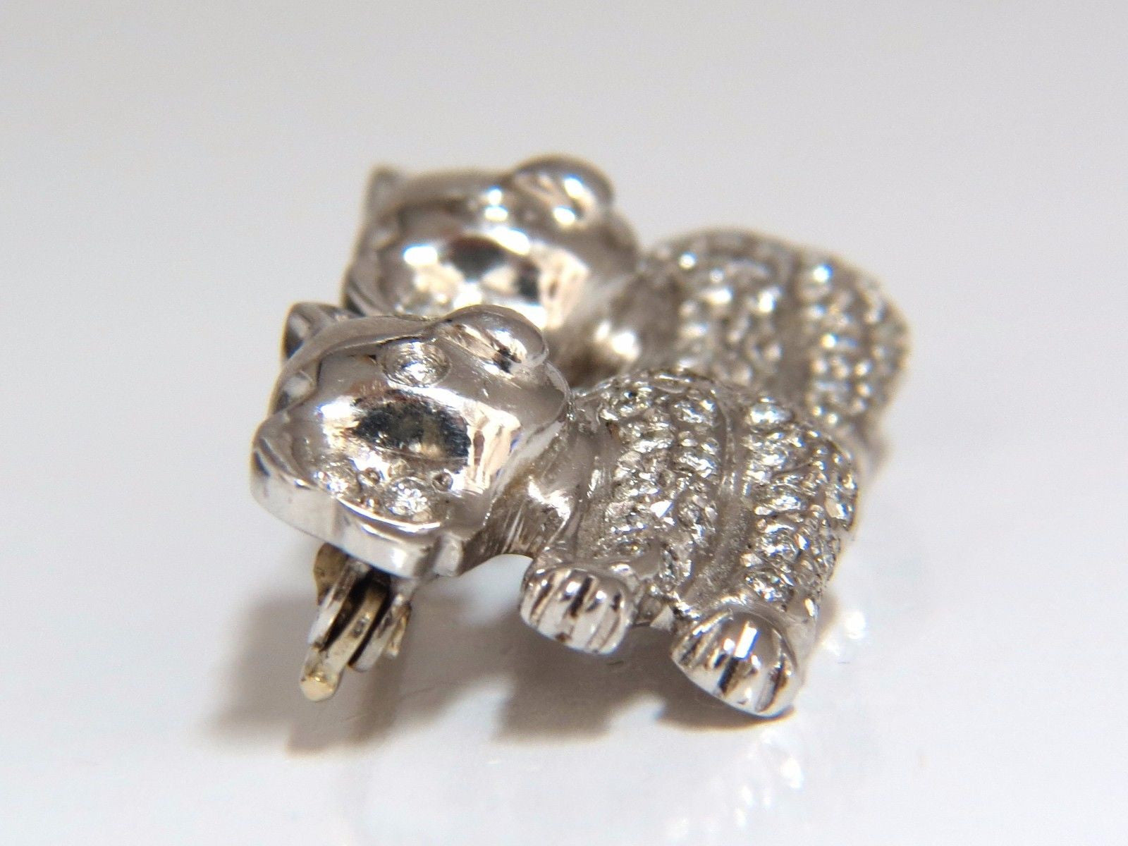 0.80ct Diamond Panda Brooch Pin - 18K Gold Fertility Charm for Women | Elegant Jewelry Gift for Valentine's Day, Anniversary & Special Occasions