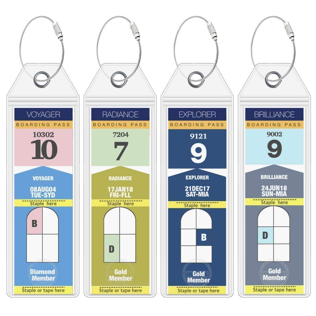 Cruise Power Strip with USB Ports & Royal Caribbean Luggage Tag Holders - Waterproof Travel Essentials Kit for Cruise Vacations, Hotels & Road Trips