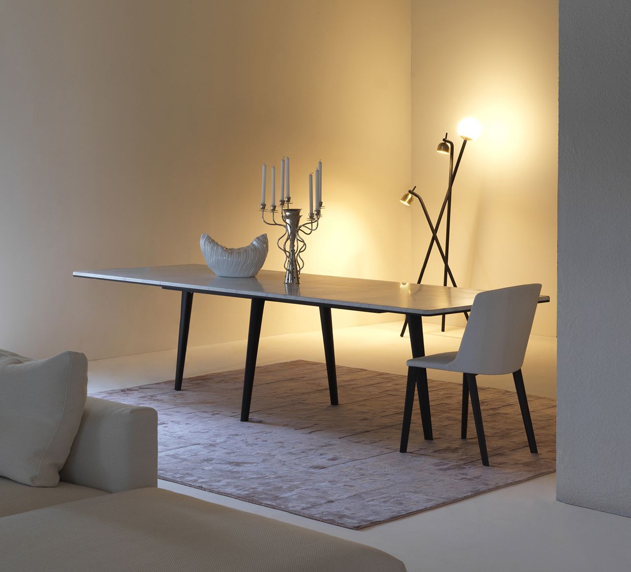 Driade Francois Modern Dining Table - Elegant Wooden Kitchen Table for Small Spaces, Dinner Parties & Family Gatherings