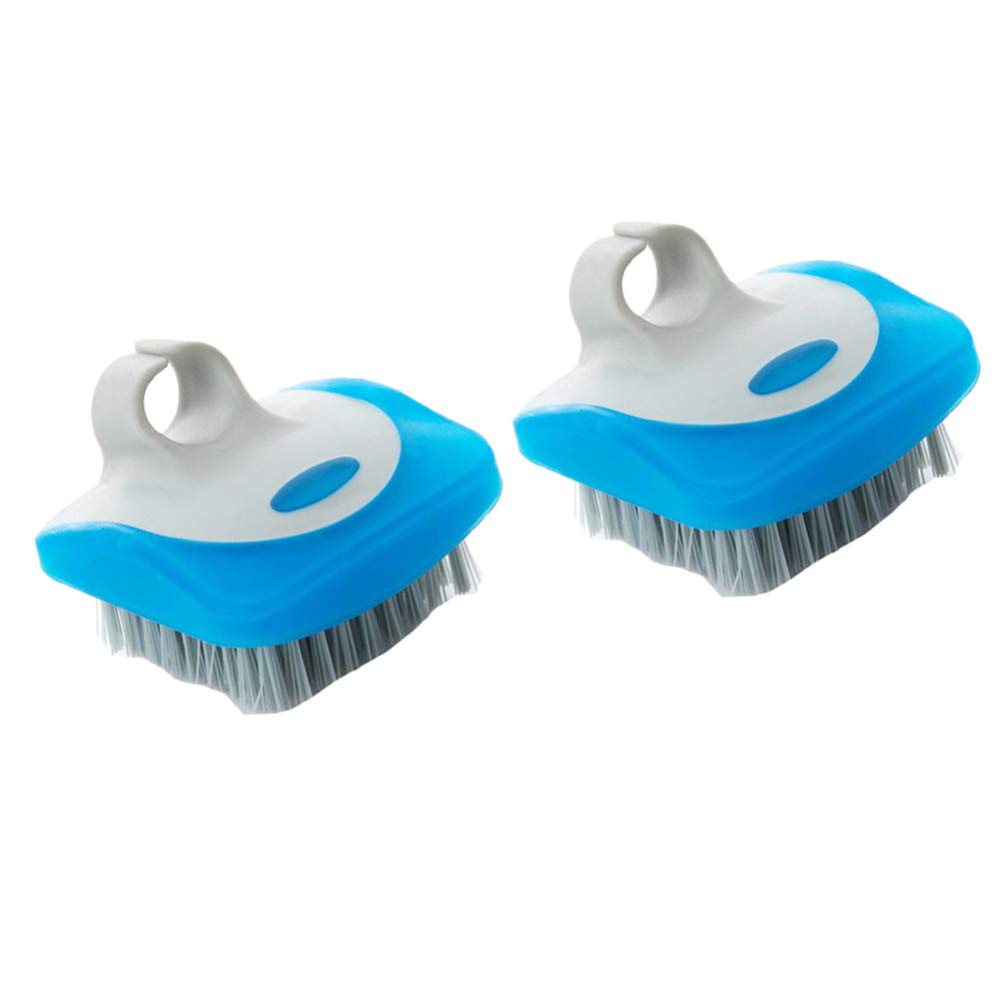 FRCOLOR 2-Pack Flexible Vegetable Cleaning Brush - Carrot, Potato & Fruit Scrubber - Durable Kitchen Gadget for Washing Produce (Random Colors) - Perfect for Organic Vegetables, Meal Prep & Healthy Cooking