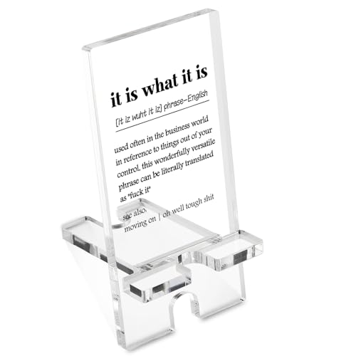clear it is what it is