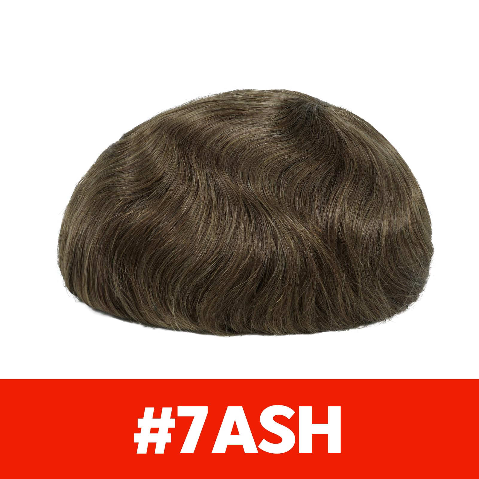 Lordhair Men's Human Hair Toupee | Natural Lace Front Hair System with Skin Perimeter Base | Multiple Sizes Available | Perfect for Daily Wear, Special Occasions & Hair Loss Solutions