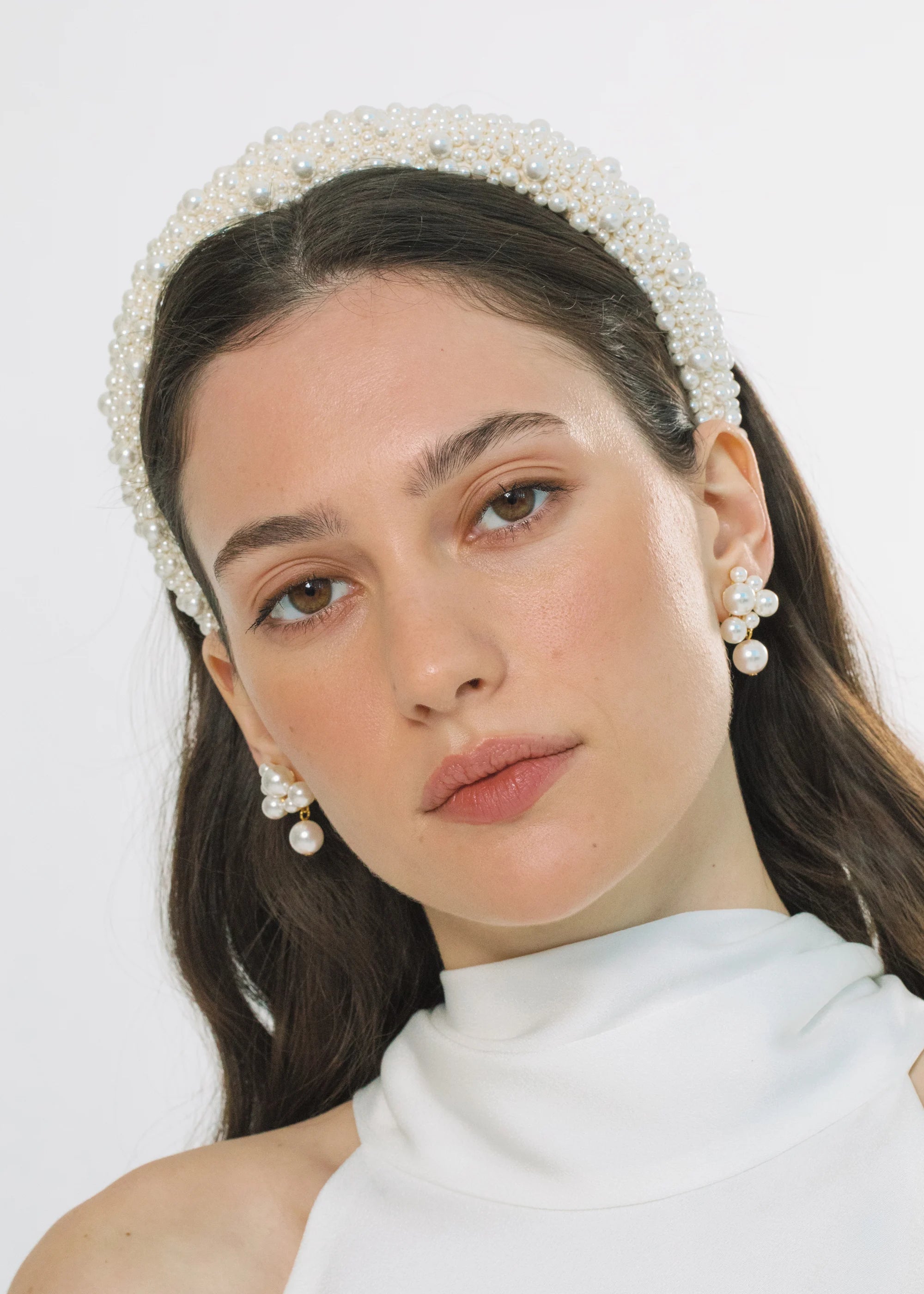 Bailey Pearl Headband for Women - Elegant Crystal & Pearl Hair Accessories for Weddings, Parties & Special Occasions