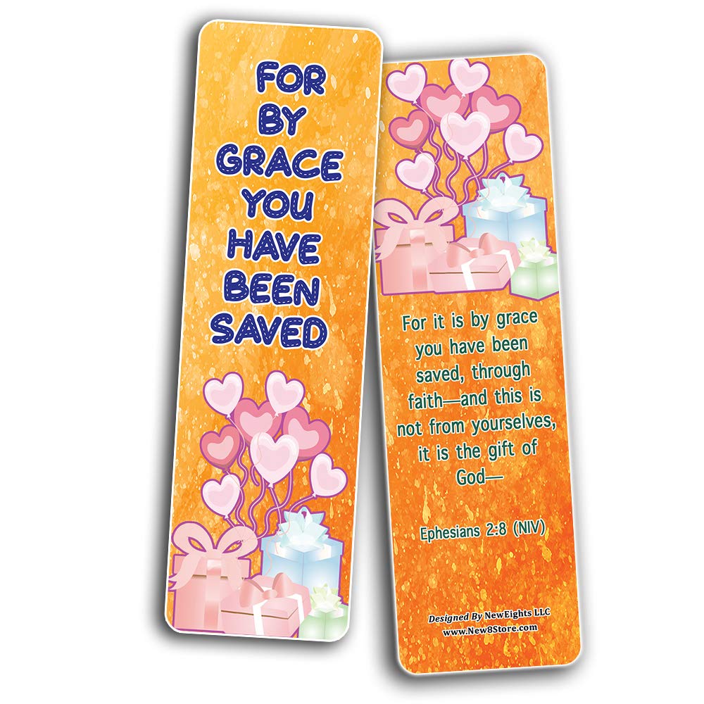 Bible Verse Bookmarks - 12-Pack Christian Gifts for Kids, Stocking Stuffers & Birthdays