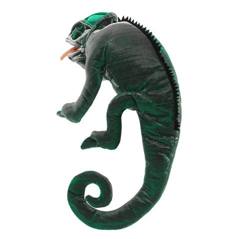 Folkmanis Realistic Chameleon Hand Puppet - Interactive Animal Toy for Kids, Storytelling & Educational Play | Perfect for Classroom, Birthday Parties & Imaginative Play