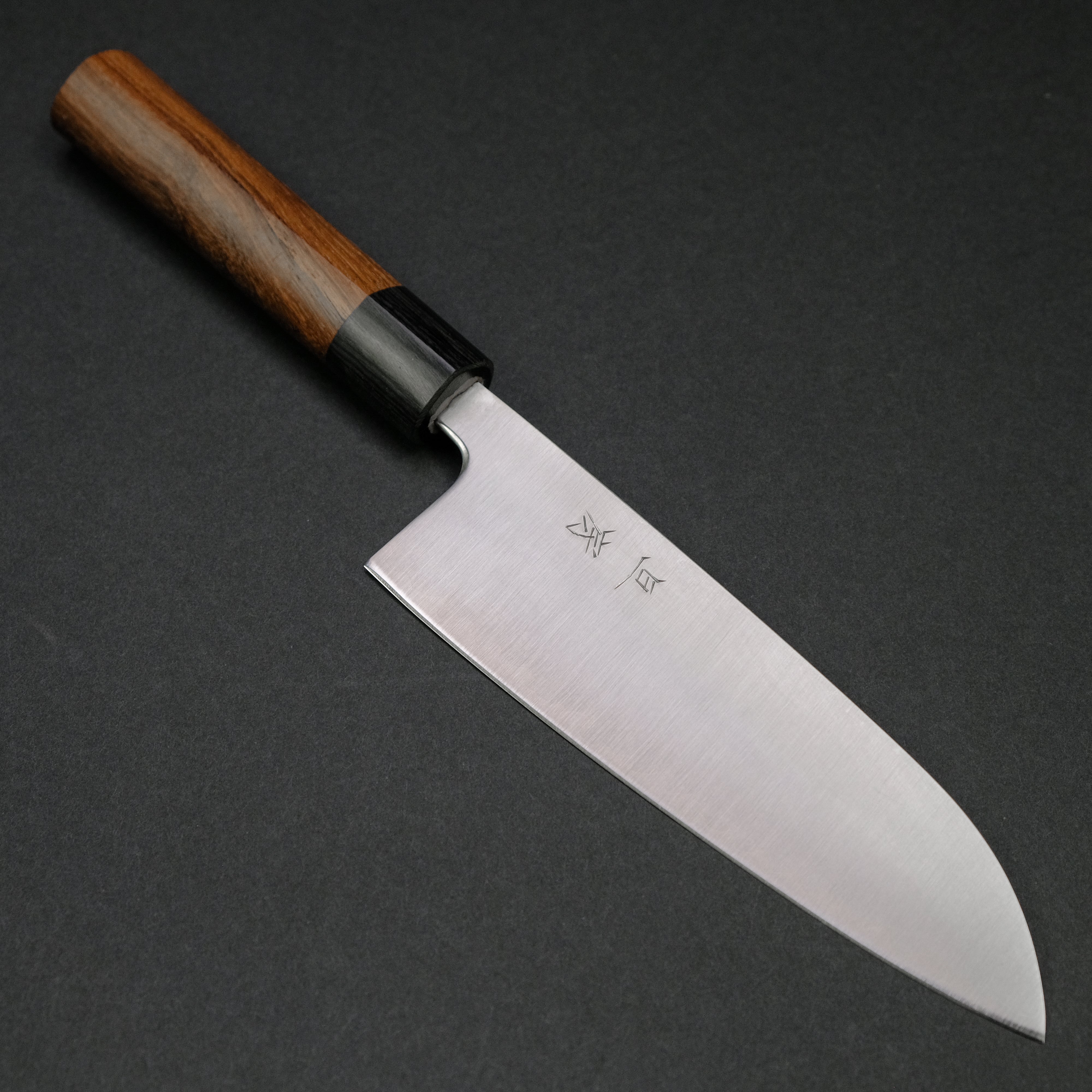Premium Akifusa Blue Super Santoku Knife 165mm - Japanese High Carbon Steel Blade with Rosewood Handle - Perfect for Slicing, Dicing & Precision Cooking